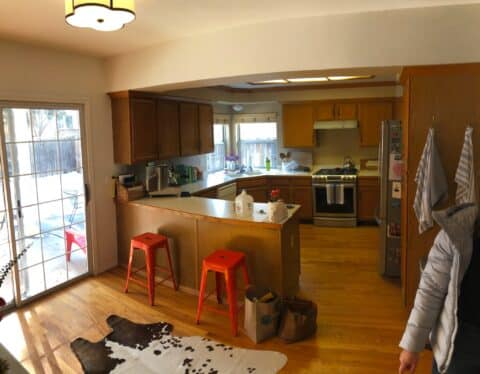 kitchen remodel project in Denver - before photo